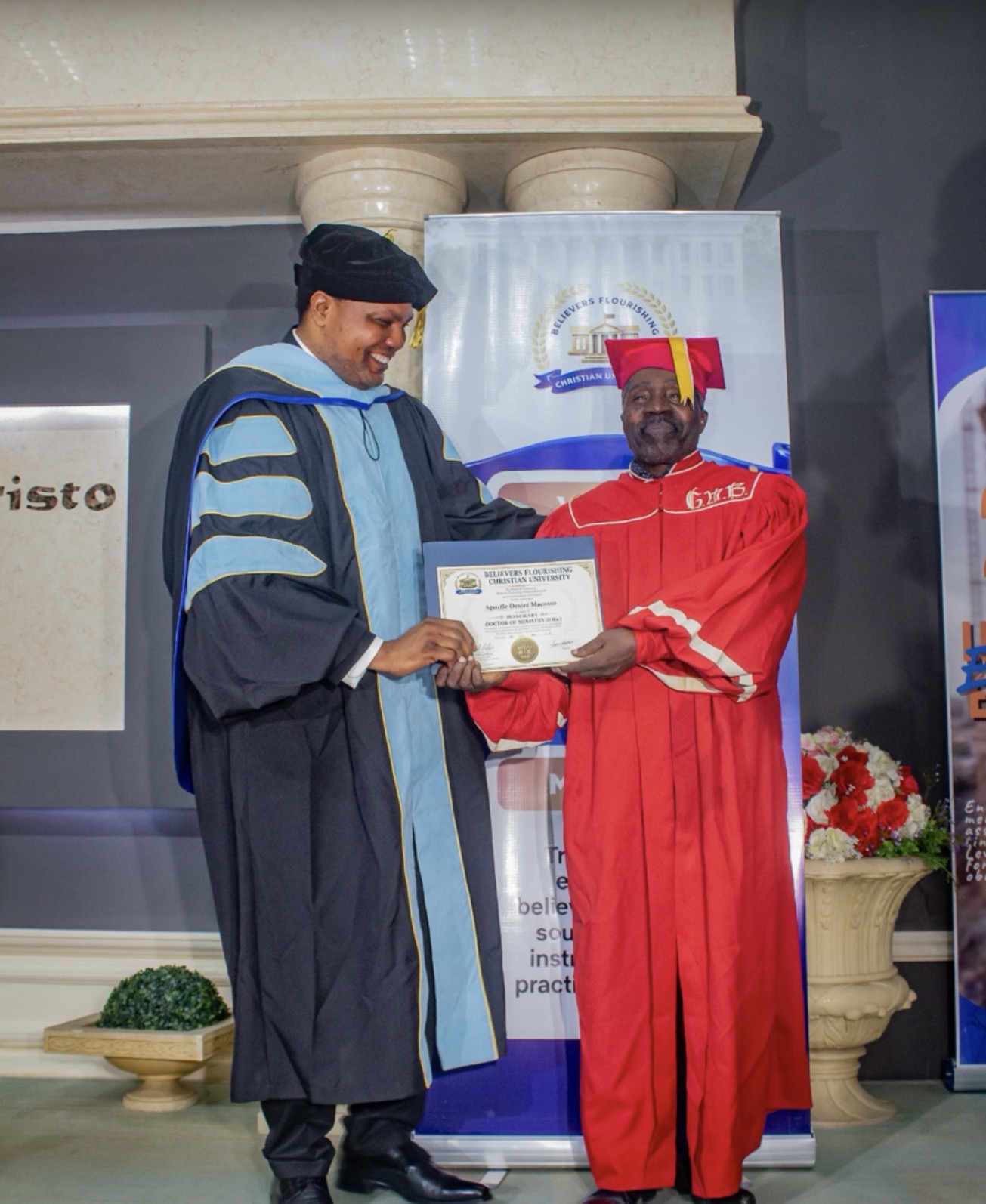 Honorary Doctor of Ministry presented