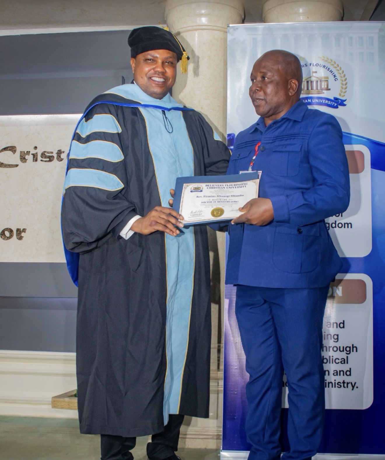 Certificate of Ministry Leadership presented